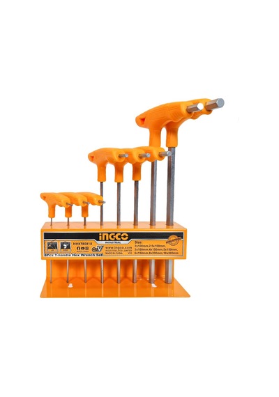 Ingco HHKT80818 8'li T Kollu Alyan Anahtar Seti