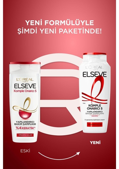 L'oréal Paris Elseve Komple Onarıcı 5 Yapılandırıcı Bakım Şampuanı 300 Ml Beyaz