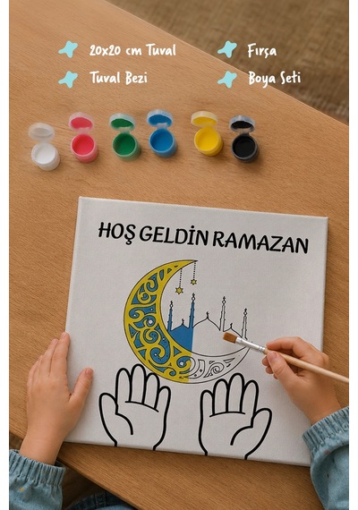 Ramazan Eğitici Boyama Seti Hoş Geldin Ramazan Şövalesiz