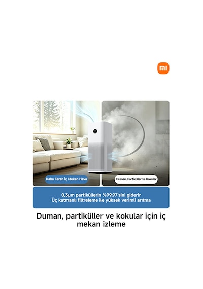 Xiaomi Mi Air Purifier 4 Pro Akıllı Hava Temizleme Cihazı