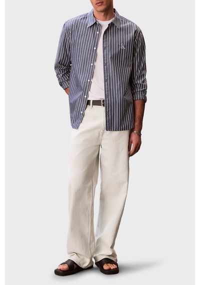 Calvin Klein Pamuklu Çizgili Relaxed Fit Uzun Kollu Gömlek Lv04rf106gcec Erkek Gömlek Lv04rf106g Cec Lacivert Calvin Klein Pamuklu Çizgili Relaxed Fit Uzun Kollu Gömlek Lv04rf106gcec Erkek Gömlek Lv04rf106g Cec Lacivert