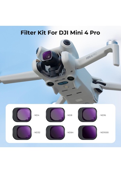 K&f Concept Djı Mini 4 Pro İçin NDND4 + ND8 + ND16 Filtre Seti
