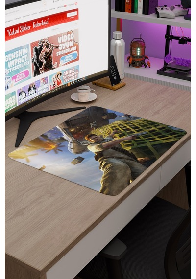 Uncharted Kaymaz Dikişli Kauçuk Oyuncu Mousepad V4 - 48x40 Xl Gaming Mouse Pad Fare Altlığı