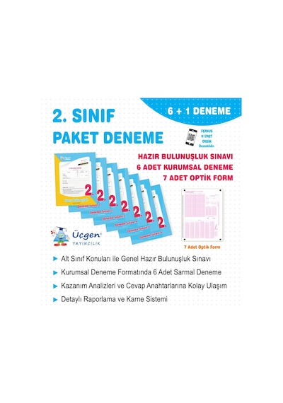 Üçgen 2025 2. Sınıf Paket Deneme 7 Li