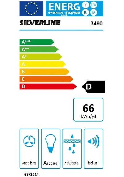 Silverline 3490 Oslo Duvar Tipi 60 CM Davlumbaz