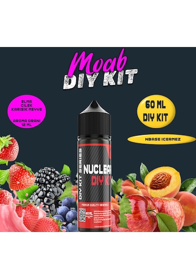 Nuclear 60 Ml Dıy Kit Moab Gıda Aroma 12 Ml Aroma İçerir