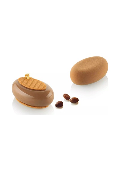 36.472.87.0065 Silikomart Oval 80 Silikon Kalıp Kahverengi