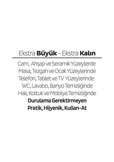 Easy Clean Lilyum Buketi Yüzey Temizlik Havlusu Mendili - 100 Yaprak 7 Al 6 Öde Diğer