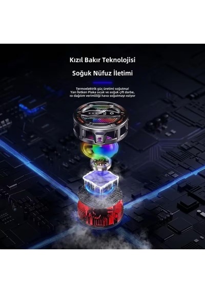 K31 Manyetik Ve Klipsli Telefon Soğutucu Fan