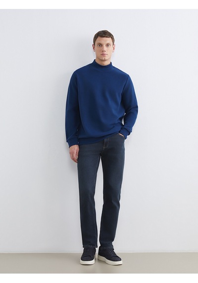 Lcwaıkıkı Classic Lacivert Dik Yaka Erkek Sweatshirt