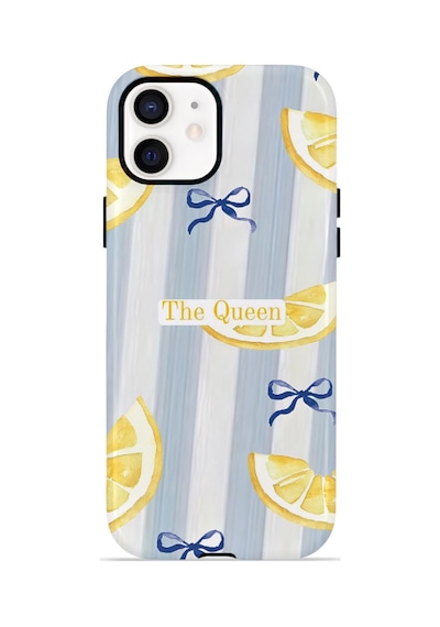 Apple iPhone Uyumlu 11 Vorian Çift Katmanlı Kılıf Queen Lemon Bow