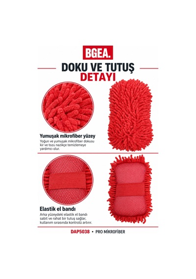 Bgea Pro Mikrofiber Araç Yıkama Süngeri