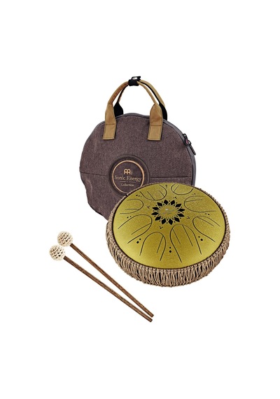 Meinl Sonic Energy 10" Medium Octave Steel Tongue Drum C Major, 8 Notes, 432 Hz, Gold