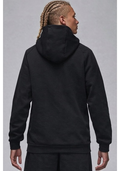 Nike Jordan Core Blank Fleece Po Hoodie Kapüşonlu Erkek Sweatshirt Siyah