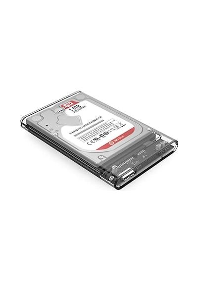 Usb 3.0 Micro B Şeffaf 2.5 İnch Sata Ssd Hard Disk Kutusu Abanoz