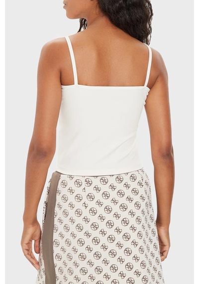 Guess Kadın Top V4yp11 Kcd02 G6k5 Ekru