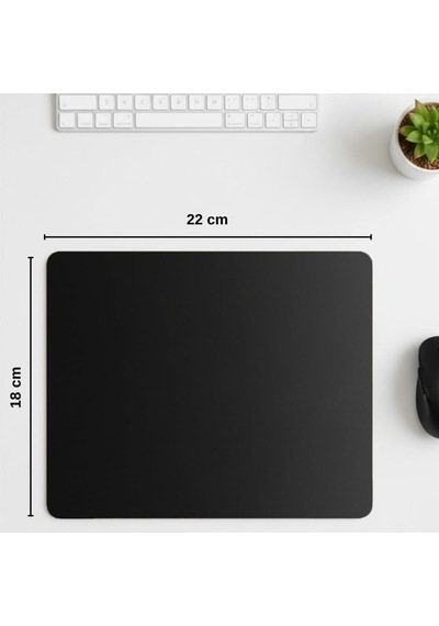 18x22 Cm Desenli Baskılı Mouse Pad Kaymaz Kauçuk Taban Ofis Ve Home Ofis Kullanımına Uygun Yüksek Baskı Kaliteli Küçük Boy Mouse Pad Bilgisayar Laptop Aksesuarı Siyah