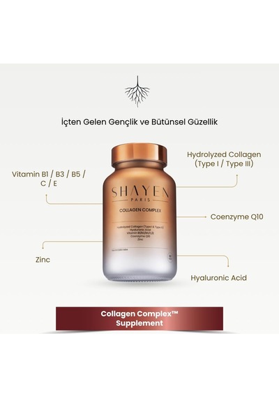 Tr Collegen Complex - Skin Longevity Kolajen & Güzellik Takviyesi - Kolajen Hidrolizat Tip I & Iıı Takviye Tableti
