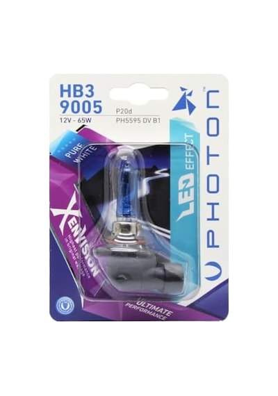 Ampul Hb3 9005 12v 65w Xen Vision Tekli Blister Beyaz Işık 6000k Pht Ph5595 Dv B1