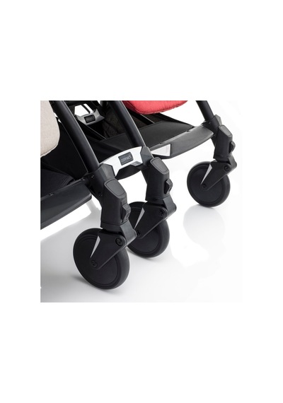 Bumprider Connect³ İkiz Bebek Arabası Black - Black & Yan Düzenleyici Çanta