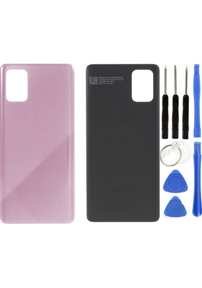 Samsung A71 Sm-a715 Uyumlu Arka Pil Kapağı Pembe + Tamir Seti Çok Renkli