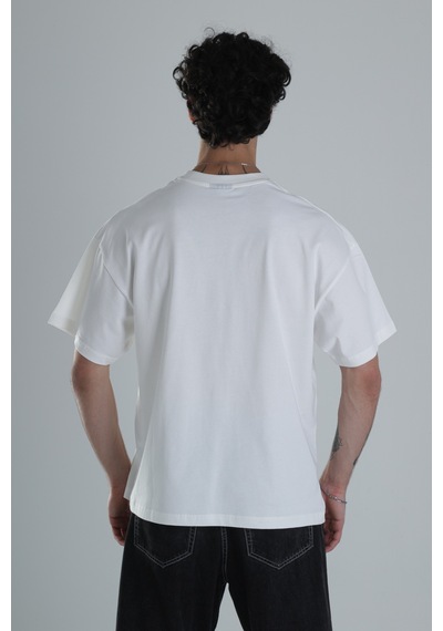 Cocopelli Not Dangerous Beyaz Oversize Tasarım T-shirt Coc1395 Beyaz