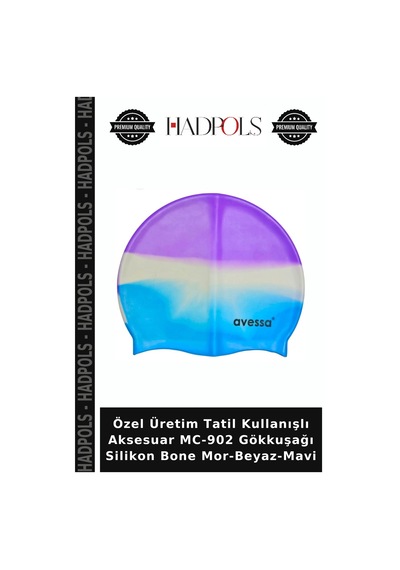 Özel Üretim Tatil Kullanışlı Aksesuar Mc-902 Gökkuşağı Silikon Bone Mor-beyaz-mavi