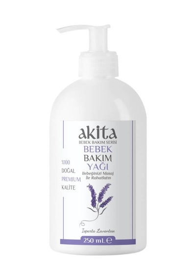 Akita Doğal Bebek Bakım Yağı Lavanta 250Ml