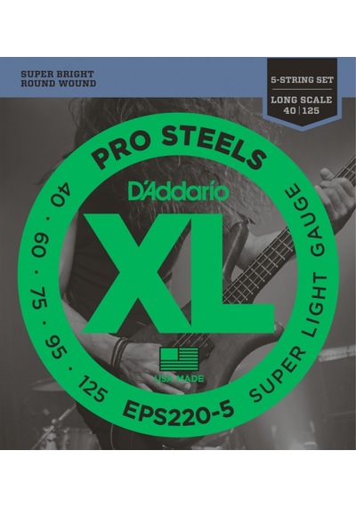 Daddario EPS220-5 5 Telli Bas Gitar Teli (40-125)