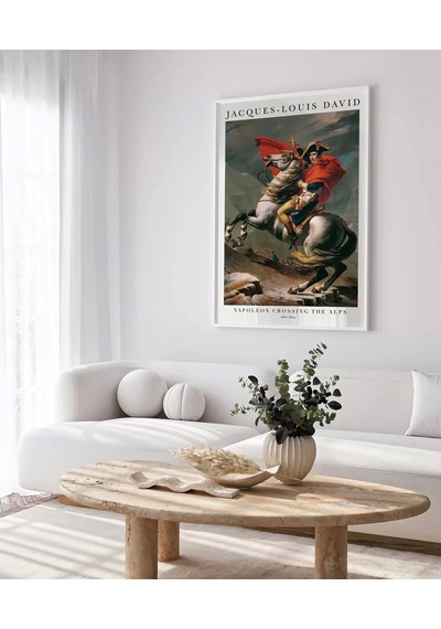 Çerçevesiz Poster Jacques Louis David Napolyon Alpleri Geçerken