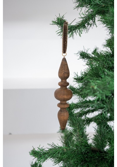 X Den.ınteriors Yılbaşı Vintage Ahşap Sarkıt Noel Ağaç Süsü Venge - 667570844