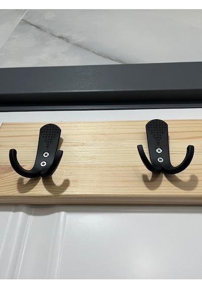 Ahşap Duvar, Kapı Askılığı 4 Lü Kancalı