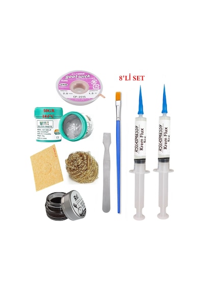 Best Krem Lehim 183 C 50gr Havya Uc Temizleyici Flux Lehim Toplama Cp-2015 Lehim Emme Teli Spatula Seti1 Tk05