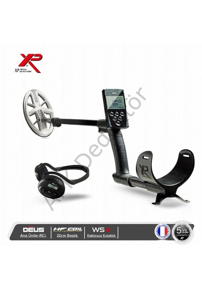 Xp Deus Rc Ana Üniteli 24x13 Cm Hf Başlıklı Ws4 Kablosuz Kulaklıklı Metal Dedektörü