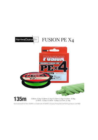 Osaka Fusion 135mt X4 İp Misina 0.21mm