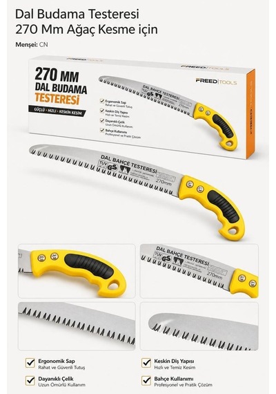 Dal Budama Testeresi 270 Mm Ağaç Kesme İçin