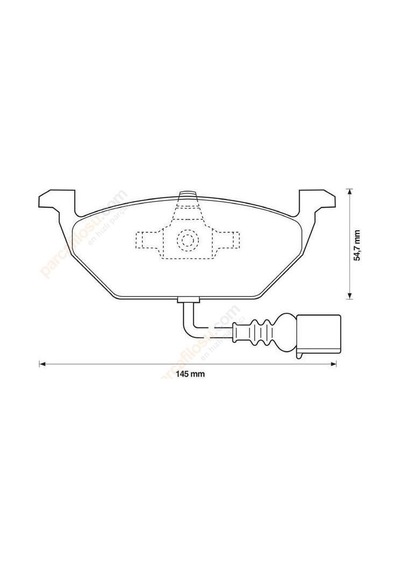 Volkswagen Polo Ön Fren Balata 2001-2020 1k0698151d 2313119705 1.4, 1.6, 1.2, 1.0, 1.6 Tdı, 1.2 Tsı, 1.4 Tdı, 1.2 Tdı