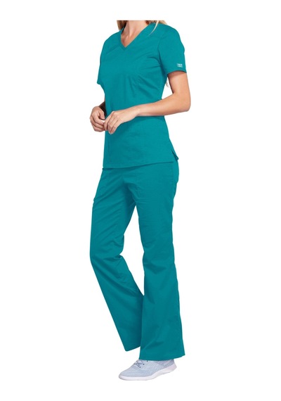Cherokee Core Stretch Medikal Giyim Doktor Scrubs Cerrahi Takım Likralı Hastane Üniforması 001