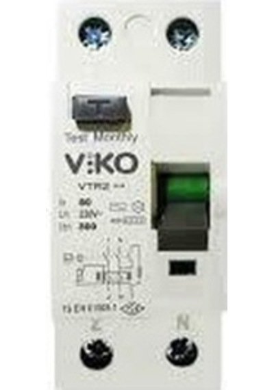 Viko Monofaze 40A 300Ma Kaçak Akım Rölesi