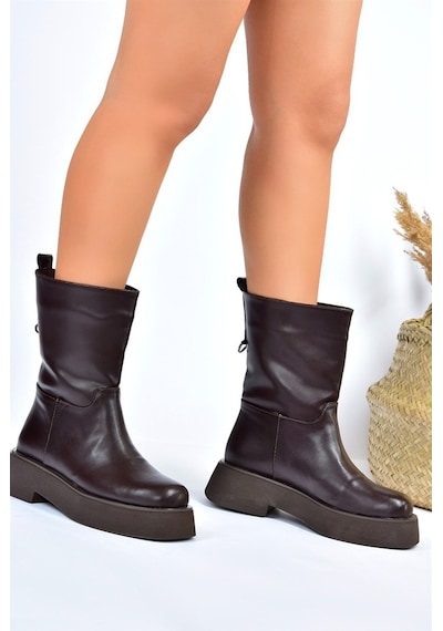 Fox Shoes Kahverengi Kalın Tabanlı Günlük Kadın Bot L610067109