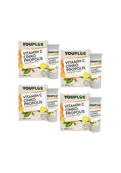 You-Plus Vitamin C Çinko Propolis 4 x 20 Tablet
