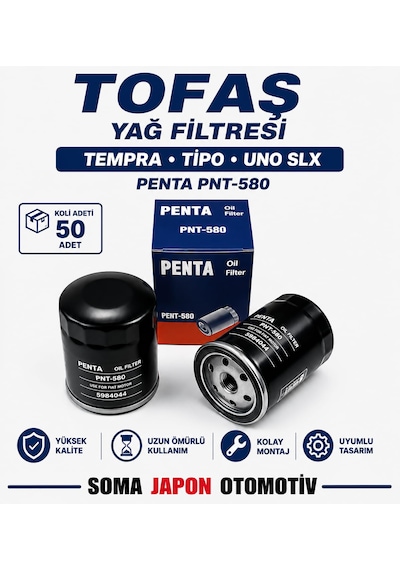 Tofaş Yağ Filtresi Tempra-tipo-uno Slx Penta Pnt-580