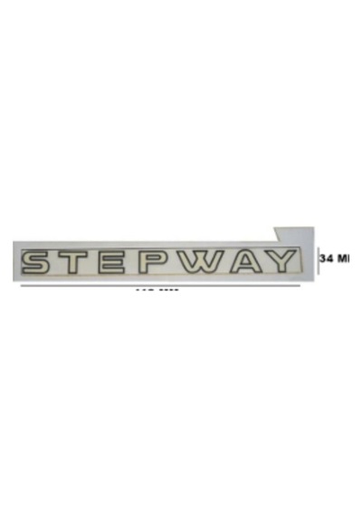 Stepway Şablonlu Sol On Kapı Bagaj Yazısı 3a 3d 3abs