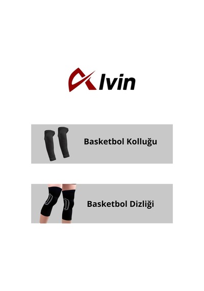 Basketbol Spor Seti - Dizlik - Kolluk İle Tam Takım L Beden