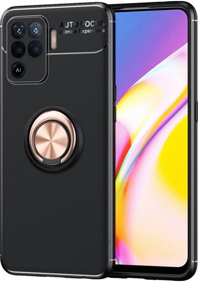 Oppo Reno 5 Lite Kilif Lens Yüzüklü Miknatisli Silikon Kapak 489625377