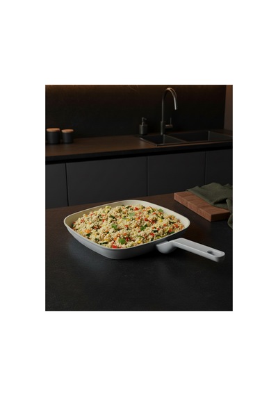 Jumbo Swiss Crystal Light Grey Grill Tava 28 Cm Gri