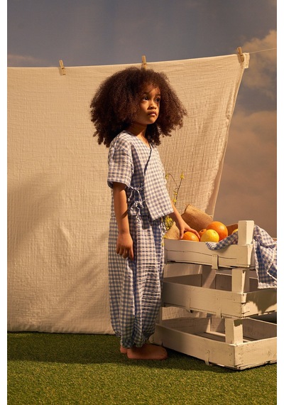 Oh La La Koala Mavi Daisy Picnic Serisi Kruvaze Takım