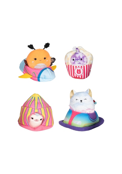Micromallows Squishmallows Mini Peluş Oyuncak 6 Figür + 4 Aks. + 4 Giysi Figür Seti - 6 Cm - Mod-1 Çok Renkli