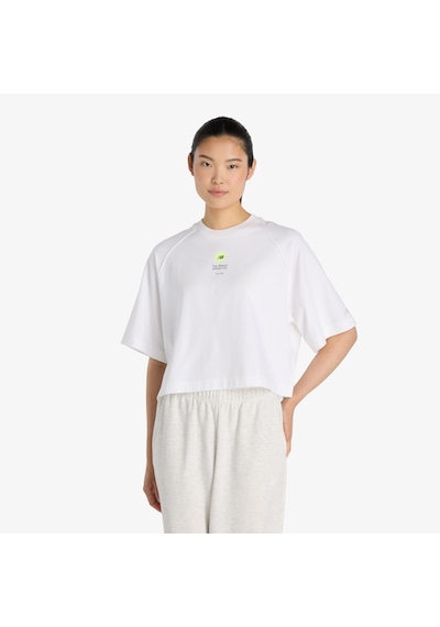 New Balance Vortex Performance Kadın Beyaz T-shirt Wt6176be-wt Beyaz