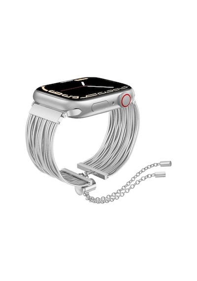 Apple Uyumlu  Watch  7 8 Se 41mm Redclick Krd-137 Metal Hasır Bilezik Kadın Kordon